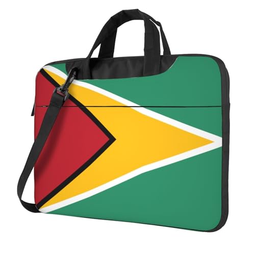 Laptoptasche mit Guyana-Flagge, 39,6 cm (15,6 Zoll), gepolsterte Hülle für Damen und Herren von Woshuwo