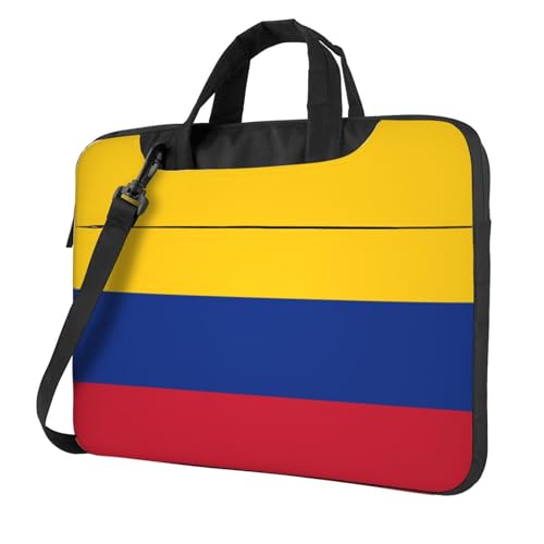 Laptoptasche mit Kolumbien-Flagge, 39,6 cm (15,6 Zoll), gepolsterte Hülle für Damen und Herren von Woshuwo