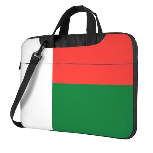 Laptoptasche mit Madagaskar-Flagge, 39,6 cm (15,6 Zoll), gepolsterte Hülle für Damen und Herren von Woshuwo