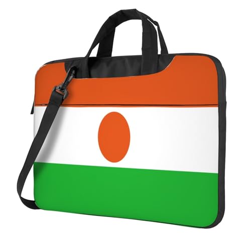 Laptoptasche mit Niger-Flagge, 39,6 cm (15,6 Zoll), gepolsterte Hülle für Damen und Herren von Woshuwo