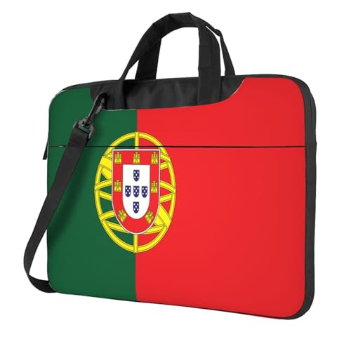 Laptoptasche mit Portugal-Flagge, 39,6 cm (15,6 Zoll), gepolsterte Hülle für Damen und Herren von Woshuwo