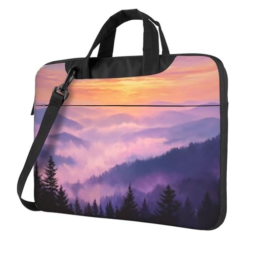 Laptoptasche mit Sonnenuntergang, 39,6 cm (15,6 Zoll), gepolsterte Hülle für Damen und Herren von Woshuwo