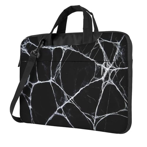 Laptoptasche mit Spinnennetz-Muster, 39,6 cm (15,6 Zoll), gepolsterte Hülle für Damen und Herren von Woshuwo