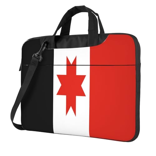 Laptoptasche mit Udmurtien-Flagge, 39,6 cm (15,6 Zoll), gepolsterte Hülle für Damen und Herren von Woshuwo
