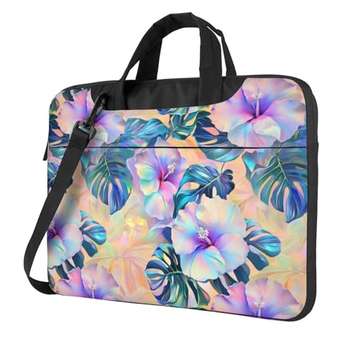 Monstera Leaves Laptoptasche, Laptoptasche, 39,6 cm (15,6 Zoll), gepolsterte Hülle für Damen und Herren von Woshuwo