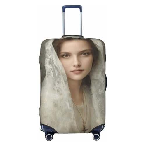 Woshuwo Beautiful Woman Vintage Elastic Travel Luggage Covers Dustproof Scratch-Resistant Suitcase Protector Fit 22-24 Inch von Woshuwo