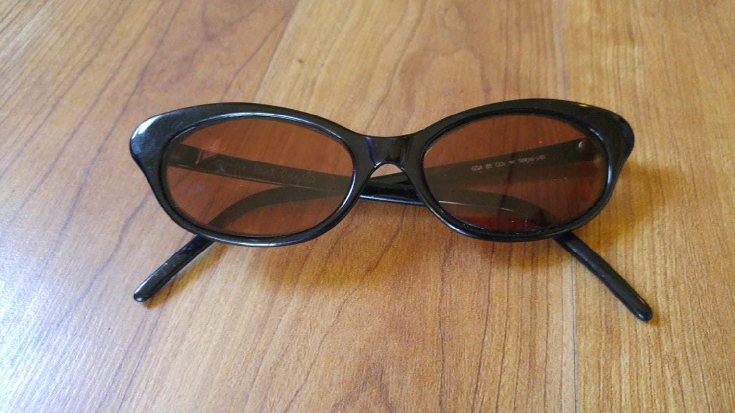 60Er Schwarzes Katzenauge Rezept Sonnenbrille Von Giorgio Sant' Angelo von Wotsnewpussycat