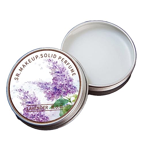 Wouueso 5 StüCk Festes DamenparfüM, Tragbar, Fester Balsam, Langanhaltende DüFte, Elegante Weibliche Feste ParfüMe (Lavendel) von Wouueso