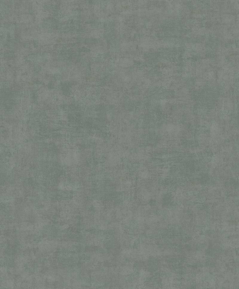 WOW Vliestapete "Beton Uni" Steinoptik geprägt Grün - 10m x 52cm von Wow