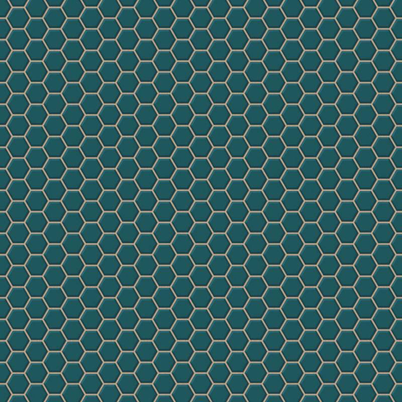 WOW Vliestapete "Hexagon Chic" geometrisch aufgeschäumt Grün - 1005x52 cm WOW Vliestapete "Hexagon Chic" geometrisch aufgeschäumt Grün - 1005x52 cm von Wow