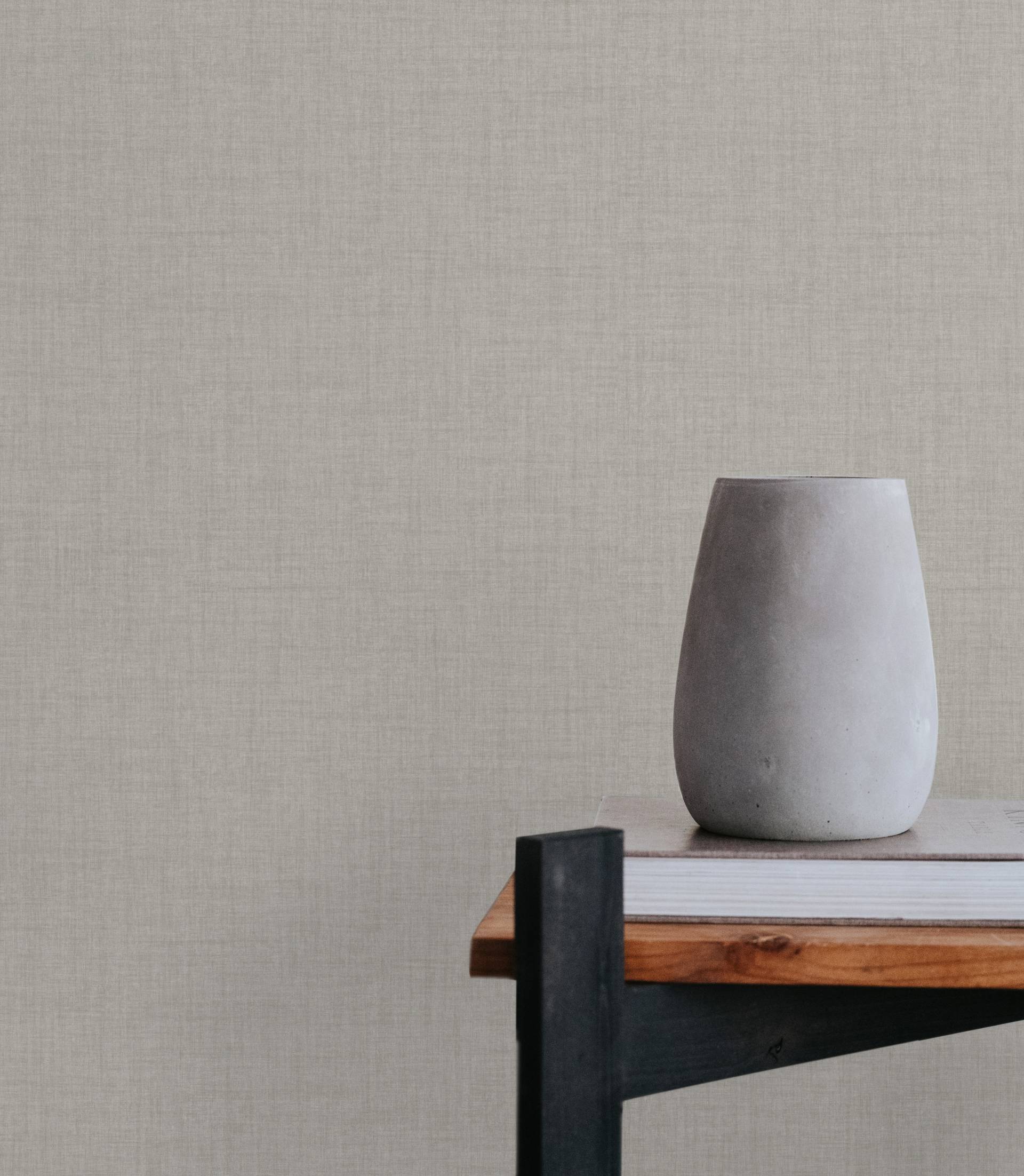 WOW Vliestapete "Matt Textil" Ton-in-Ton glatt 10mx52cm (ca. 5m2) von Wow