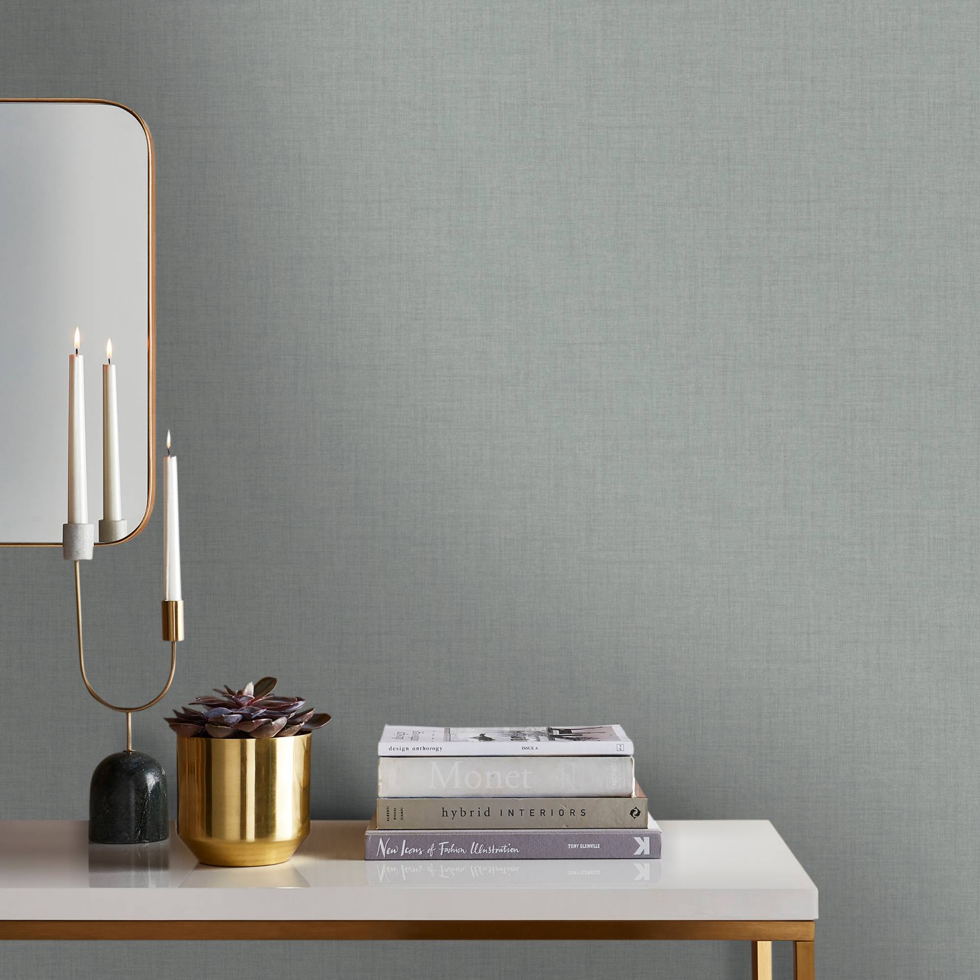 WOW Vliestapete "Matt Textil" Ton-in-Ton glatt 10mx52cm (ca. 5m2) von Wow