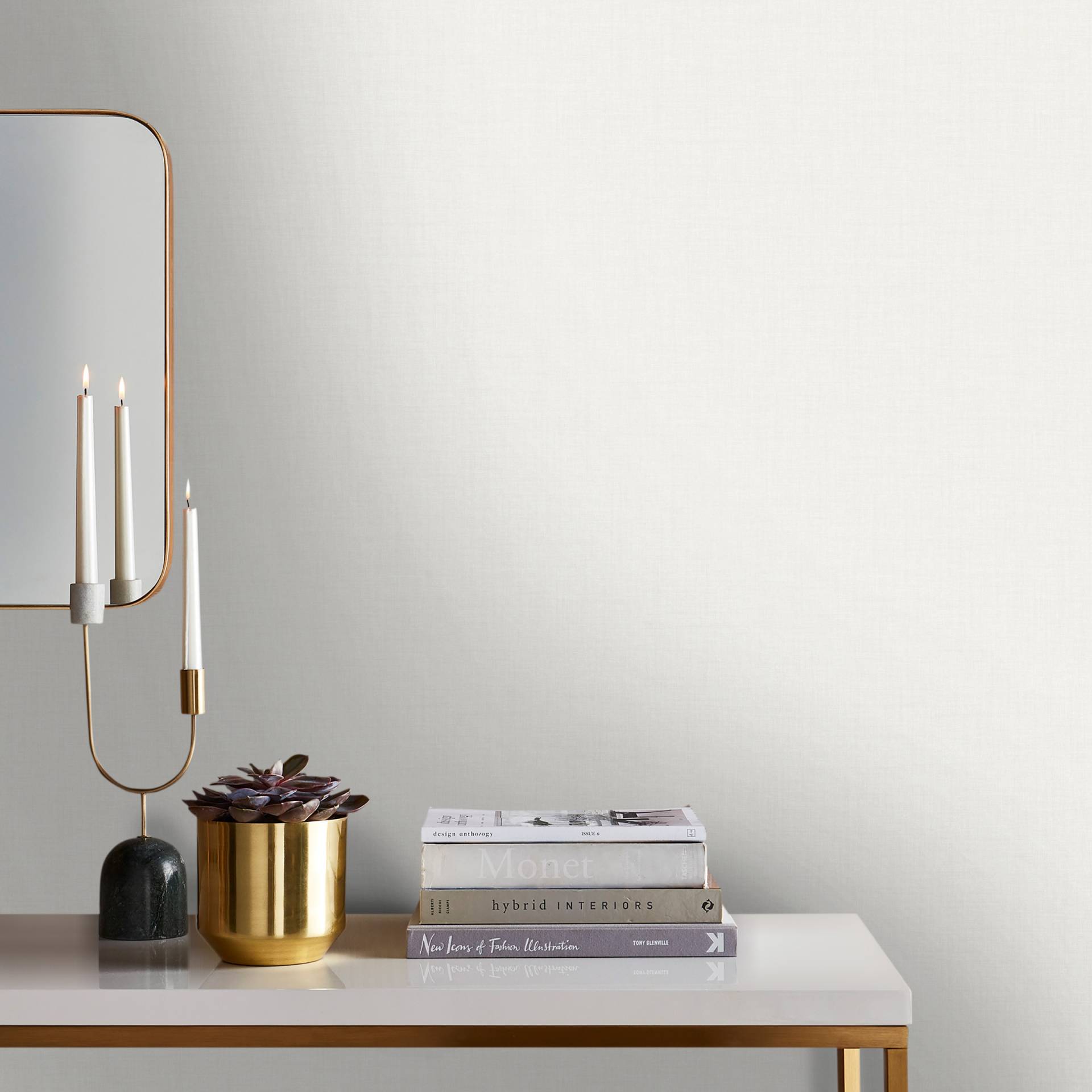 WOW Vliestapete "Matt Textil" Ton-in-Ton glatt 10mx52cm (ca. 5m2) von Wow