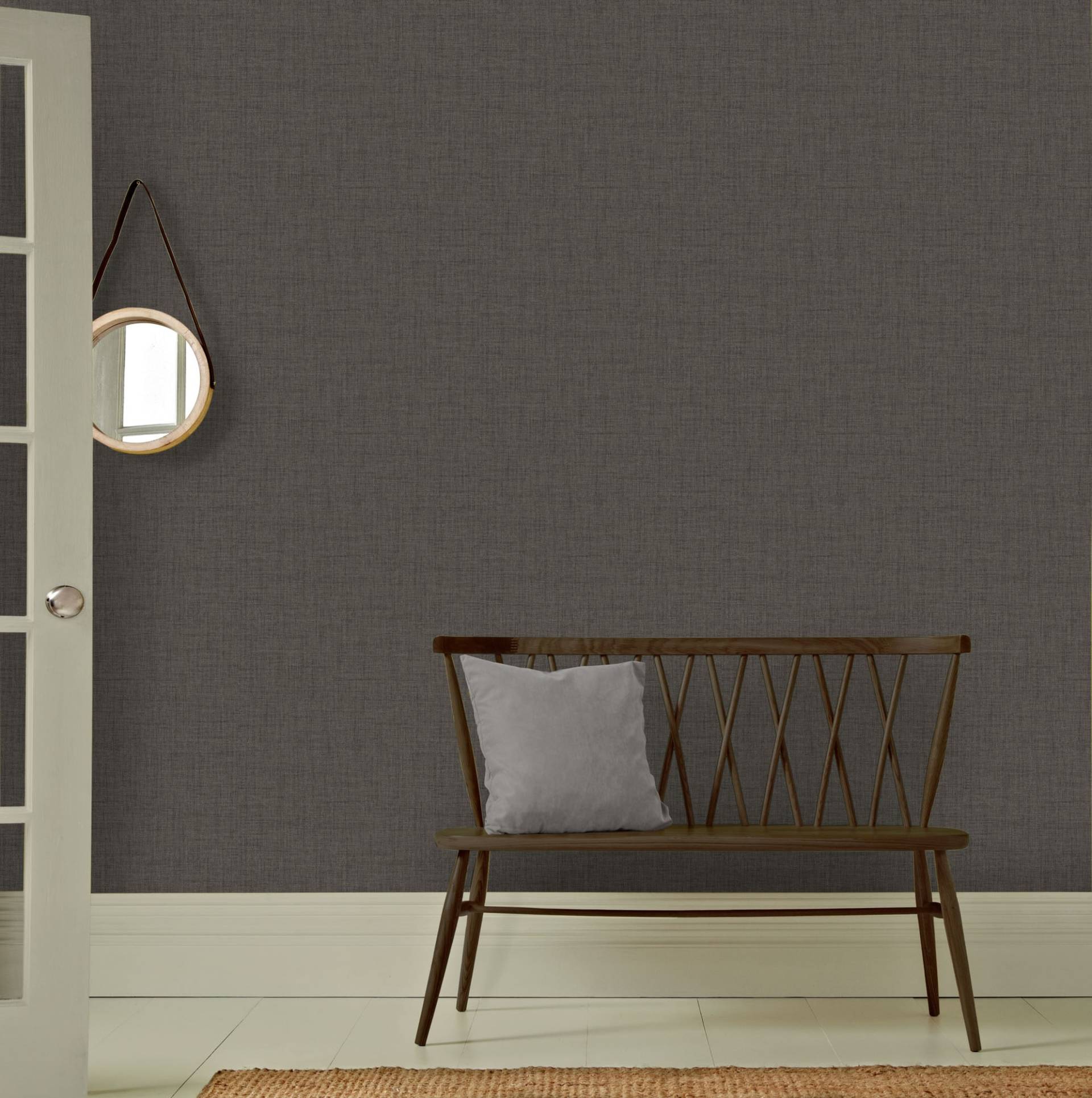 WOW Vliestapete "Matt Textil Warm" Ton-in-Ton glatt 10mx52cm (ca. 5m2) von Wow