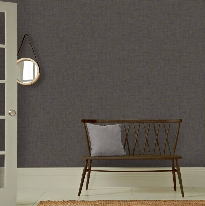 WOW Vliestapete "Matt Textil Warm" Ton-in-Ton glatt 10mx52cm (ca. 5m2) von Wow