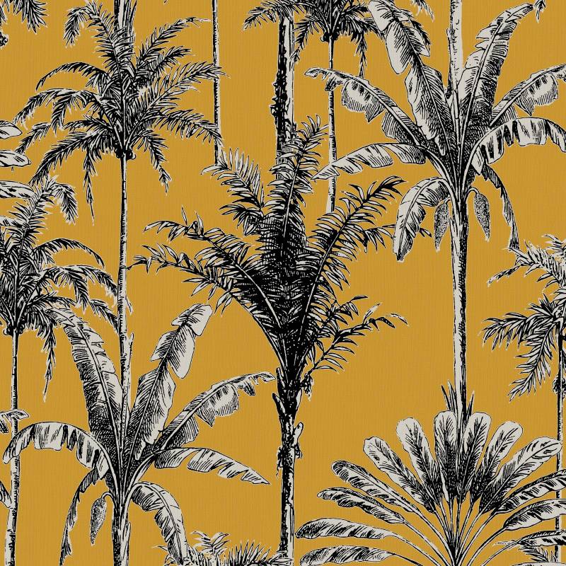WOW Vliestapete "Vintage palm Ocker" von Wow
