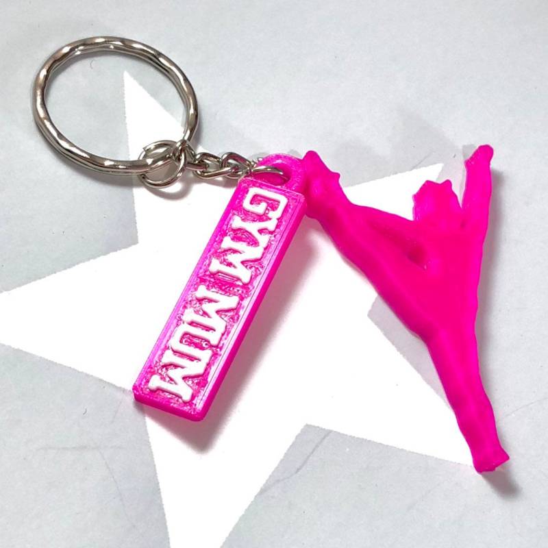 Personalisierte Turnerin Keychain - 3D Gedrucktes Cheerleader Geschenk von WowLondon