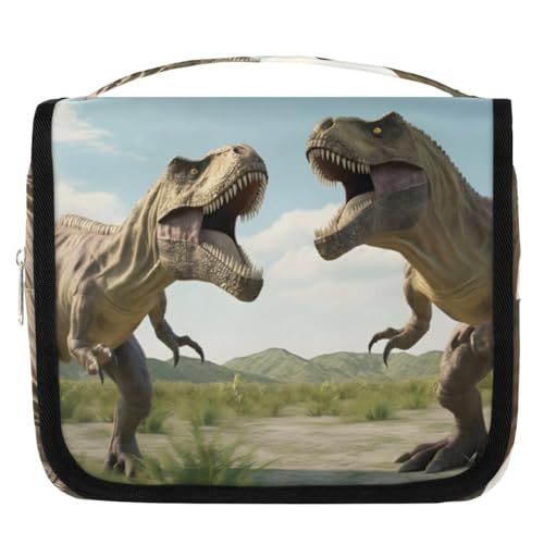 Antiquity Tyrannosaurus Rex Dinosaurier-Reise-Kulturbeutel für Damen, Herren, Kinder, Mädchen, Jungen, Make-up-Kosmetiktasche, hängende Kulturbeutel, Kulturbeutel, Organizer, Duschtasche, farbe, 4.5 von WowPrint