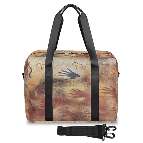 Art Painting Hand Travel Duffle Bag for Women Men Hand Weekend Overnight Bags 32L Large Holdall Tote Cabin Bag for Sports Gym Yoga, farbe, 32 L, Taschen-Organizer von WowPrint