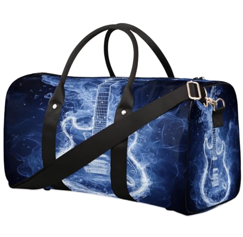 Art Water Guitar Travel Duffle Bag for Women Men Girls Boys Weekend Overnight Bags 22.7L Tote Cabin Luggage Bag for Sports Gym Yoga, farbe, 22.7L, Taschen-Organizer Art Water Guitar Travel Duffle Bag for Women Men Girls Boys Weekend Overnight Bags 22.7L Tote Cabin Luggage Bag for Sports Gym Yoga, farbe, 22.7L, Taschen-Organizer von WowPrint