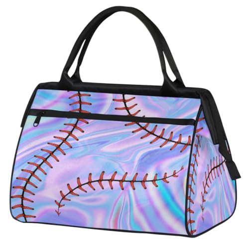 Baseball-Reisetasche mit abstrakter Galaxie, für Damen, Herren, Kinder, Mädchen, Galaxie-Druck, Wochenend-Übernachtungstaschen, 24 l, Reisetasche für Sport, Fitnessstudio, Yoga, farbe, (24L) UK, von WowPrint