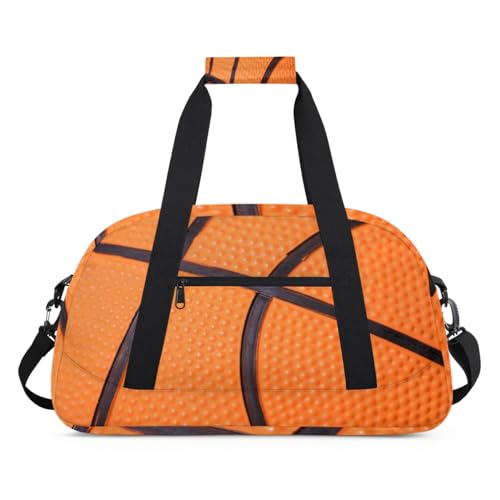 Basketball Print Kinder Duffel Taschen für Mädchen Jungen, Übernachtung Weekender Reisetasche 24L Sport Gym Duffel Bag Praxis Tote Tragetasche, farbe, (24L) UK, Taschen-Organizer von WowPrint