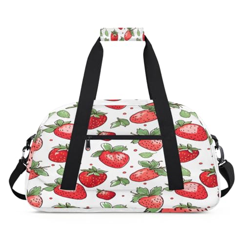 Ctrawberry Design Kinder Duffel Taschen für Mädchen Jungen, Übernachtung Weekender Reisetasche 24L Sport Gym Duffel Bag Praxis Tote Tragetasche, farbe, (24L) UK, Taschen-Organizer von WowPrint