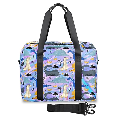 Galaxy Marble Travel Duffle Bag for Women Men Galaxy Funny Dinosa Weekend Overnight Bags 32L Large Holdall Tote Cabin Bag for Sports Gym Yoga, farbe, 32 L, Taschen-Organizer von WowPrint