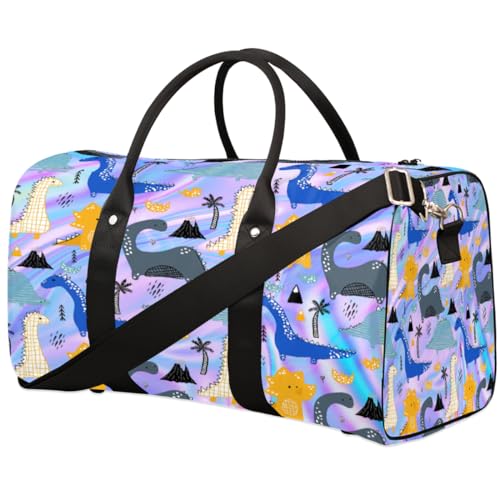 Galaxy Marble Travel Duffle Bag for Women Men Girls Boys, Galaxy Funny Dinosa Weekend Overnight Bags 22.7L Tote Cabin Luggage Bag for Sports Gym Yoga, farbe, 22.7 L, Taschen-Organizer von WowPrint