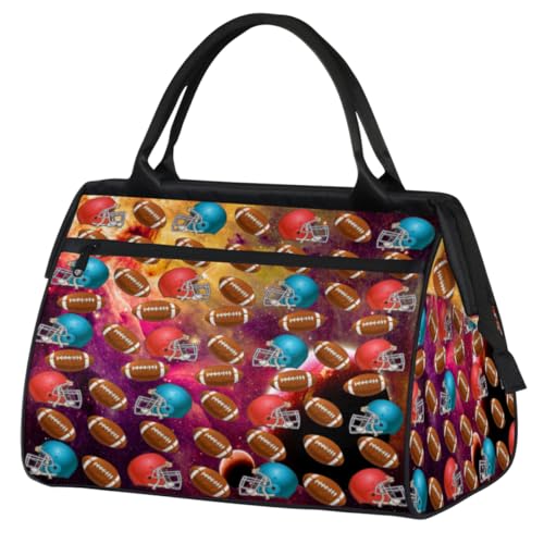 Galaxy Planet Reisetasche für Damen, Herren, Kinder, Mädchen, Sport, Fußball, Galaxie, Wochenende, Übernachtungstaschen, 24 l, Reisetasche für Sport, Fitnessstudio, Yoga, farbe, (24L) UK, von WowPrint