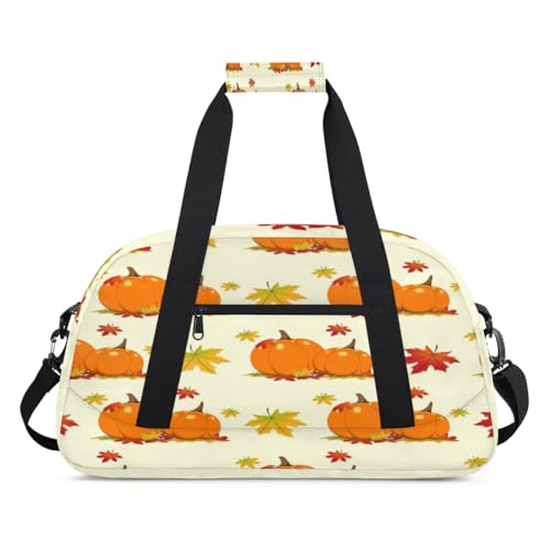 Herbst Thanksgiving Herbst Thema Kinder Duffel Taschen für Mädchen Jungen, Übernachtung Weekender Reisetasche 24L Sport Gym Duffel Bag Praxis Tote Tragetasche, farbe, (24L) UK, Taschen-Organizer von WowPrint