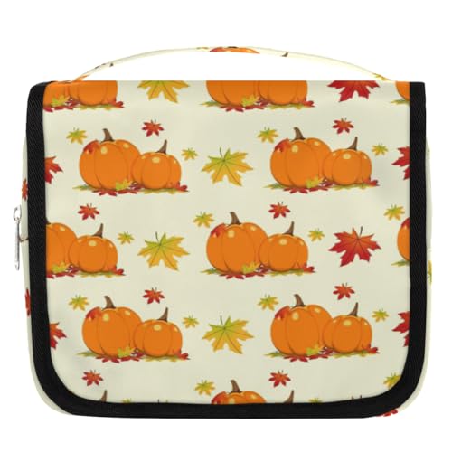 Kulturbeutel mit Herbstmotiv für Damen, Herren, Kinder, Mädchen, Jungen, Make-up-Kosmetiktasche, hängende Kulturbeutel, Toilettenartikel, Organizer, Duschtasche, farbe, 4.5 L, Taschen-Organizer von WowPrint