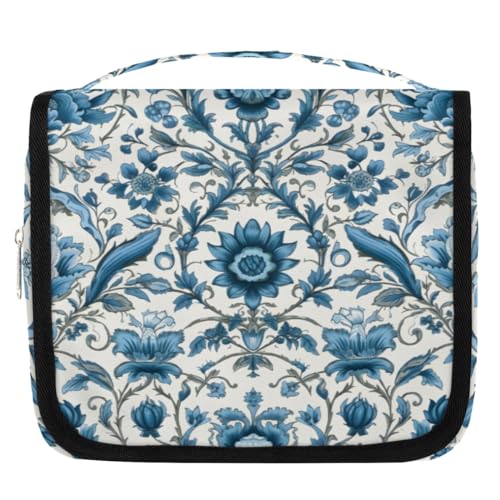 Kulturbeutel mit ethnischer Kunst, Blumenmotiv, für Damen, Herren, Kinder, Mädchen, Jungen, Make-up-Kosmetiktasche, hängende Kulturbeutel, Toilettenartikel, Organizer, Duschtasche, farbe, 4.5 L, von WowPrint