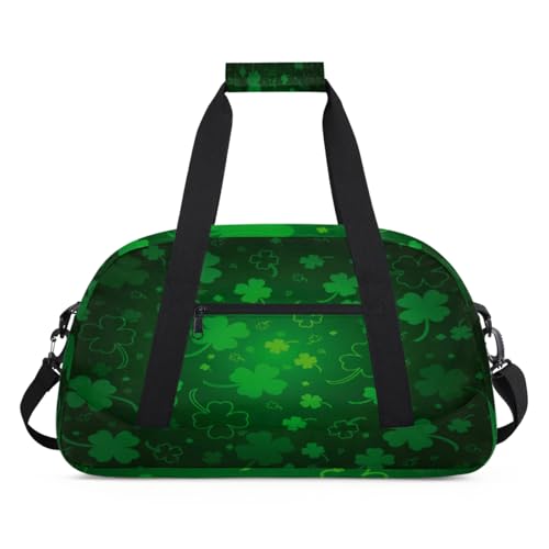 Lucky Clovers Kinder-Reisetasche für Mädchen und Jungen, 24 l, für Sport, Fitnessstudio, zum Üben, Tragetasche, farbe, (24L) UK, Taschen-Organizer von WowPrint