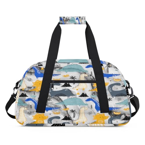 Marble Art Kinder-Reisetasche für Mädchen und Jungen, Marmor-Dinosaurier-Design, Übernachtung, Wochenend-Reisetasche, 24 l, Sporttasche, Sporttasche, Trainingstasche, Tragetasche, farbe, (24L) UK, von WowPrint