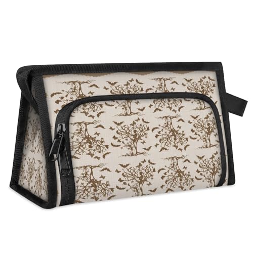 Reise Make-up Tasche Für Frauen Männer Baum Skelett Schädel Kosmetische Waschen Beutel Beutel Kulturbeutel Toilettenartikel Dusche Tasche Organizer, Farbe, L, Tasche Organizer, farbe, L, Tasche von WowPrint