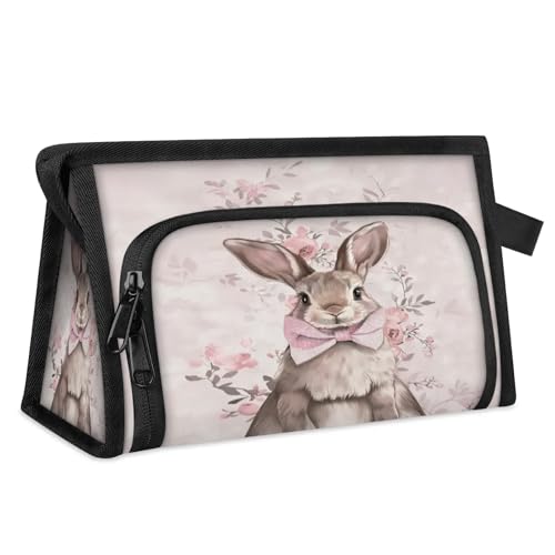Reise-Make-up-Tasche für Damen und Herren, Cartoon-Hase, Kosmetiktasche, Kulturbeutel, Toilettenartikel, Duschtasche, Organizer, farbe, L, Taschen-Organizer von WowPrint