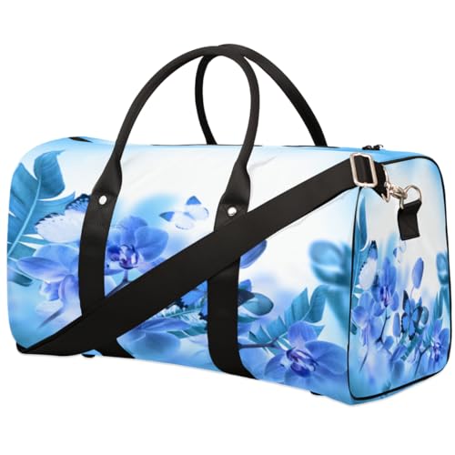 Reisetasche mit tropischen Orchideen für Damen, Herren, Mädchen, Jungen, tropisches Blumenmuster, Wochenende, Übernachtungstasche, 22,7 l, Tragetasche, Kabinengepäcktasche für Sport, Fitnessstudio, von WowPrint