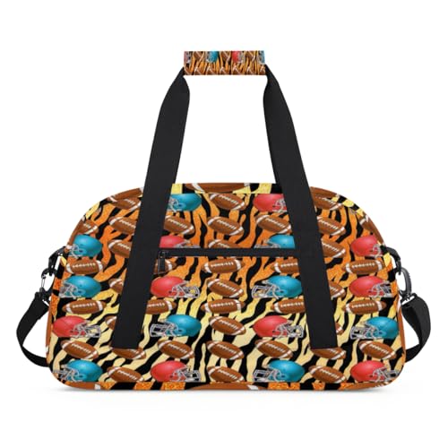 Tiger Sporttasche für Kinder, für Mädchen und Jungen, Zebra-Tiger, Reisetasche, 24 l, Sporttasche, Sporttasche, Tragetasche, farbe, (24L) UK, Taschen-Organizer von WowPrint