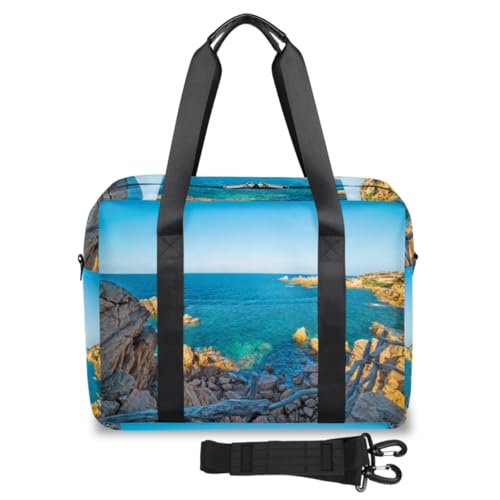 Tropic Beach Sea Travel Duffle Bag for Women Men Weekend Overnight Bags 32L Large Holdall Tote Cabin Bag for Sports Gym Yoga, farbe, (32L) UK, Taschen-Organizer von WowPrint