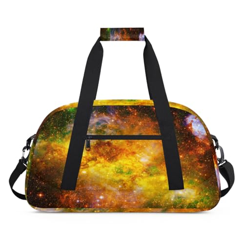 Universum Galaxy Kinder Duffel Taschen für Mädchen Jungen, Galaxy Space Overnight Weekender Reisetasche 24L Sport Gym Duffel Bag Praxis Tote Tragetasche, farbe, (24L) UK, Taschen-Organizer von WowPrint