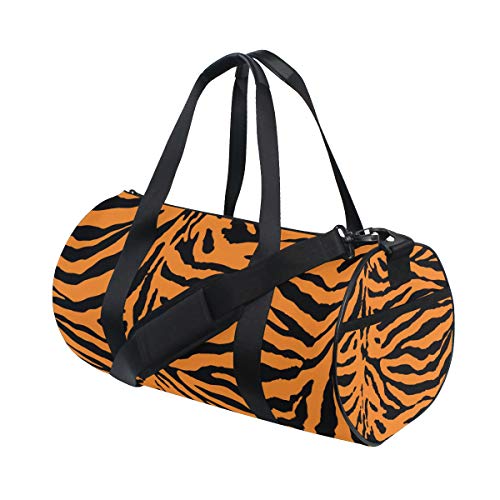 WowPrint Sport-Turnbeutel, Vintage, Tier, Leopardenmuster, wasserdicht, Handtasche, Yoga-Tasche, Schultertasche, Wochenendtasche, Reisetasche, Reisetasche, für Erwachsene, Herren, Damen, Unisex, von WowPrint