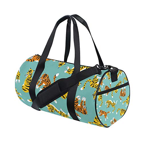 WowPrint Sport-Turnbeutel mit Cartoon-Tiermotiv, wasserdicht, Handtasche, Yoga-Tasche, Schultertasche, Wochenendtasche, Reisetasche, Reisetasche, f¨¹r Erwachsene, Herren, Damen, Unisex, Mehrfarbig, von WowPrint