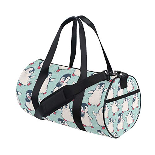 WowPrint Sporttasche mit niedlichem Tier-Pinguin, wasserdicht, Handtasche, Yogatasche, Schultertasche, Wochenendtasche, Reisetasche, Reisetasche, für Erwachsene, Herren, Damen, Unisex, mehrfarbig, von WowPrint