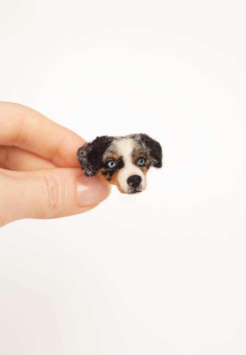 Australian Shepherd Pin Anstecker Border Collie von WowWowWool