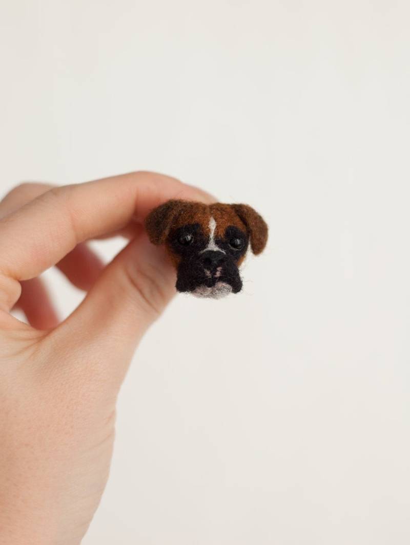 Boxer Hund Anstecknadel, Personalisierte Haustier Brosche, Gedenkschmuck, Weihnachtsgeschenke Für Mutter von WowWowWool