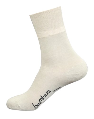 Wowerat 6 Paar Bambus Socken für Sie und Ihn - (39/42, Beige) von Wowerat