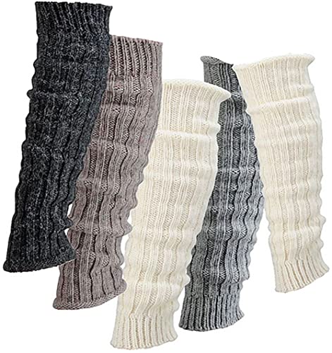 Wowerat Damen Grobstrick-Stulpe mit Alpakawolle Legwarmers 1 Paar (Gr. one-size, wollweiß) von Wowerat