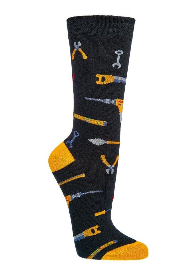 Wowerat Freizeitsocken 2 Paar Fun Socken, Spaß mit Socken, fleißige Handwerker Motive von Wowerat