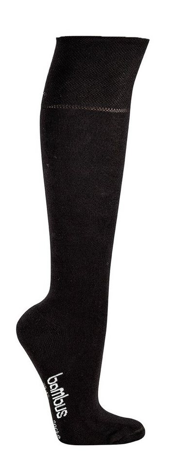 Wowerat Kniestrümpfe Bambus Viskose Socken Kniestrümpfe Polstersohle Strümpfe Bambussocken (3 Paar) mit Polstersohle von Wowerat